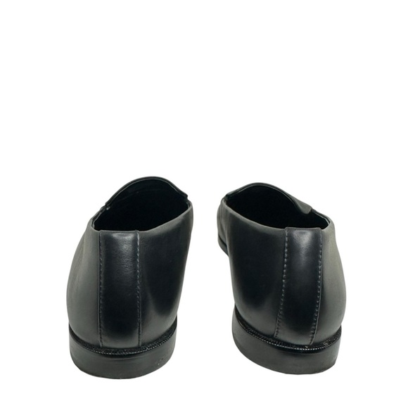 Nordstrom Black Leather Loafers Size 8 - Picture 3 of 6